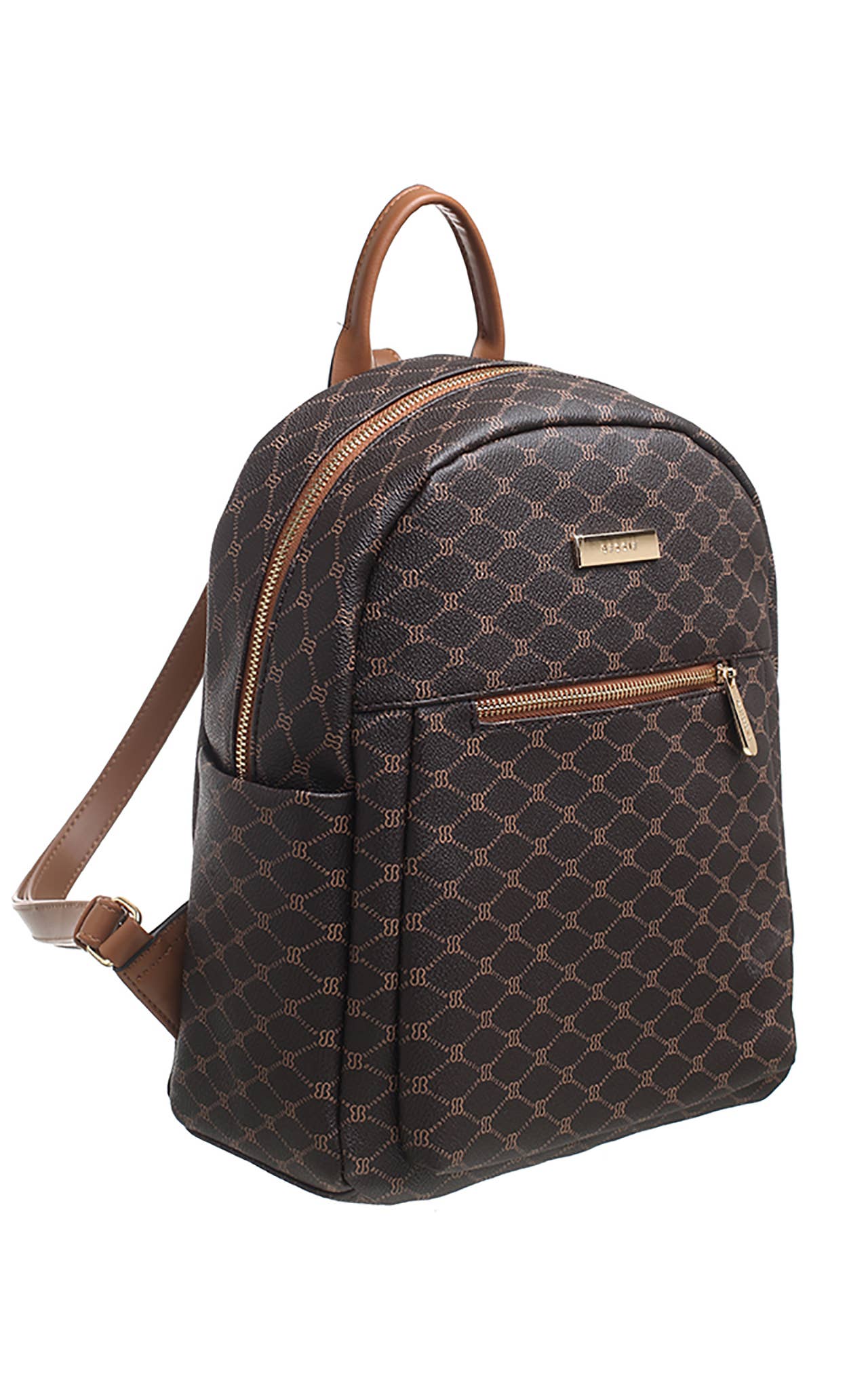 KLASSIEKE BESSIE LOGO PRINT RUGZAK: Zwart