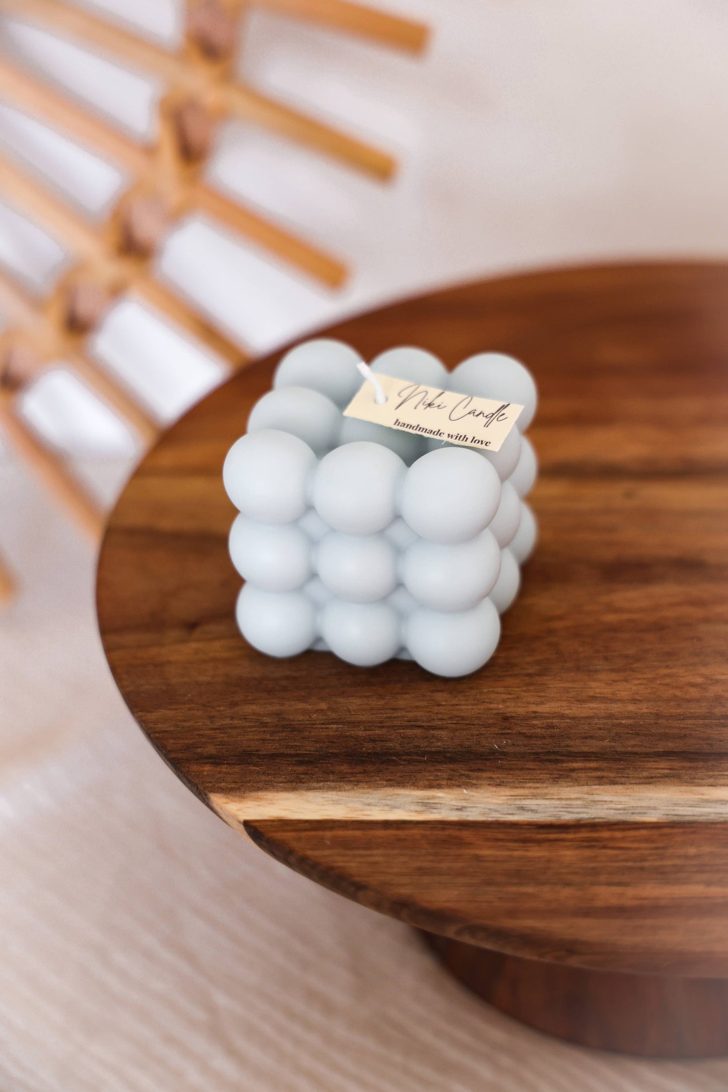 Bubbelkaars - handgemaakt: Beige
