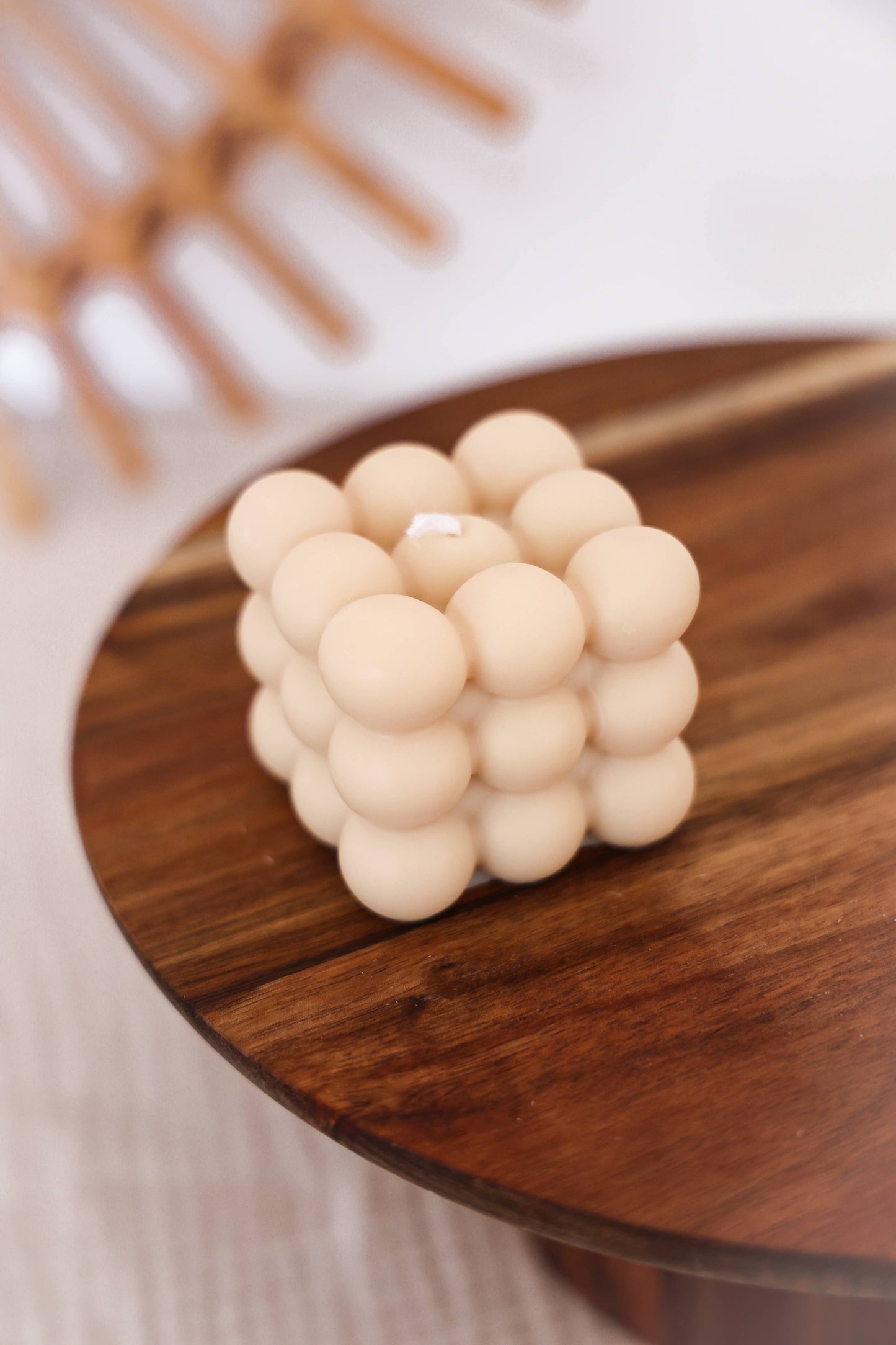 Bubbelkaars - handgemaakt: Beige