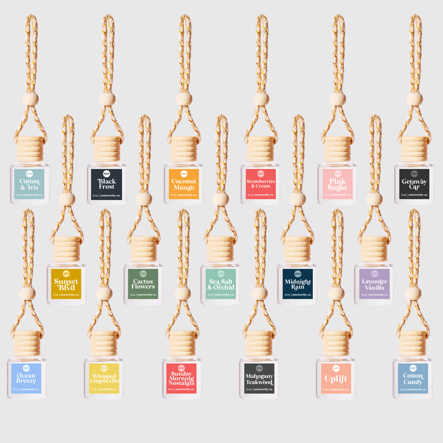 Autodiffusers | 25 geuren: Geen Mylar-tas (u hangt uw product op) / Black Frost