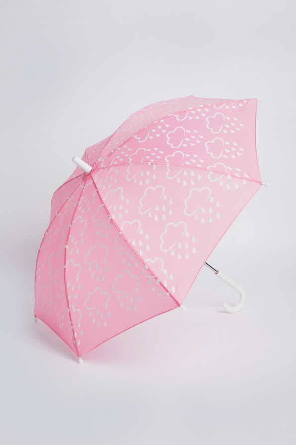 Little Kids kleuronthullende paraplu in babyroze