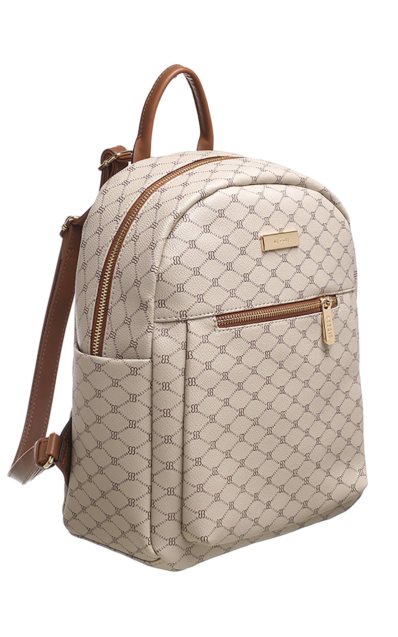 KLASSIEKE BESSIE LOGO PRINT RUGZAK: Zwart