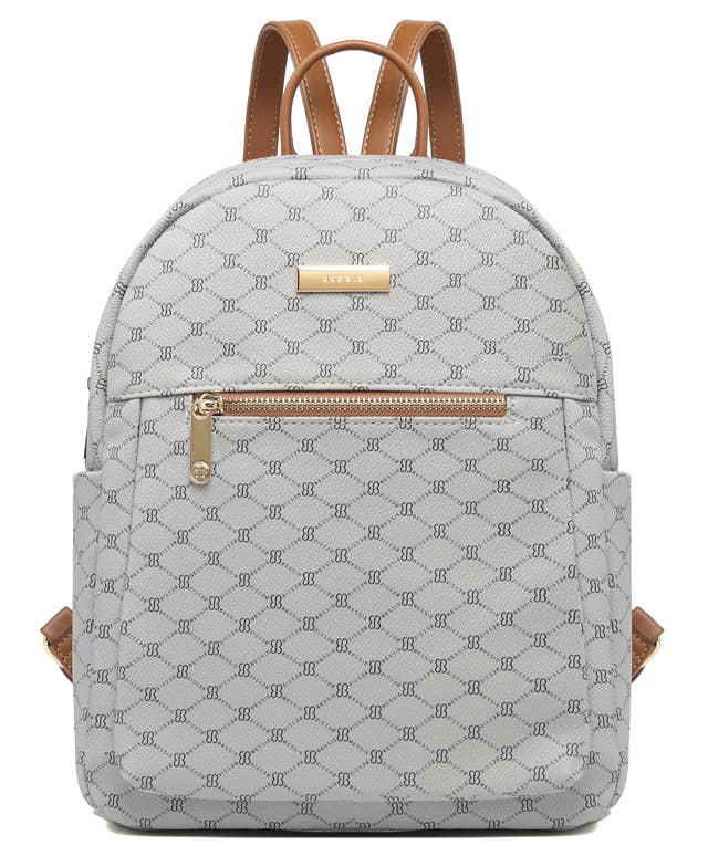 KLASSIEKE BESSIE LOGO PRINT RUGZAK: Zwart